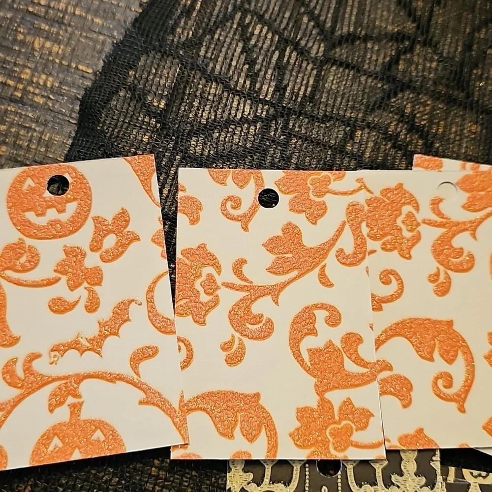 Halloween Themed Hand Cut Cardstock Gift Tags Set Of 40 2x3